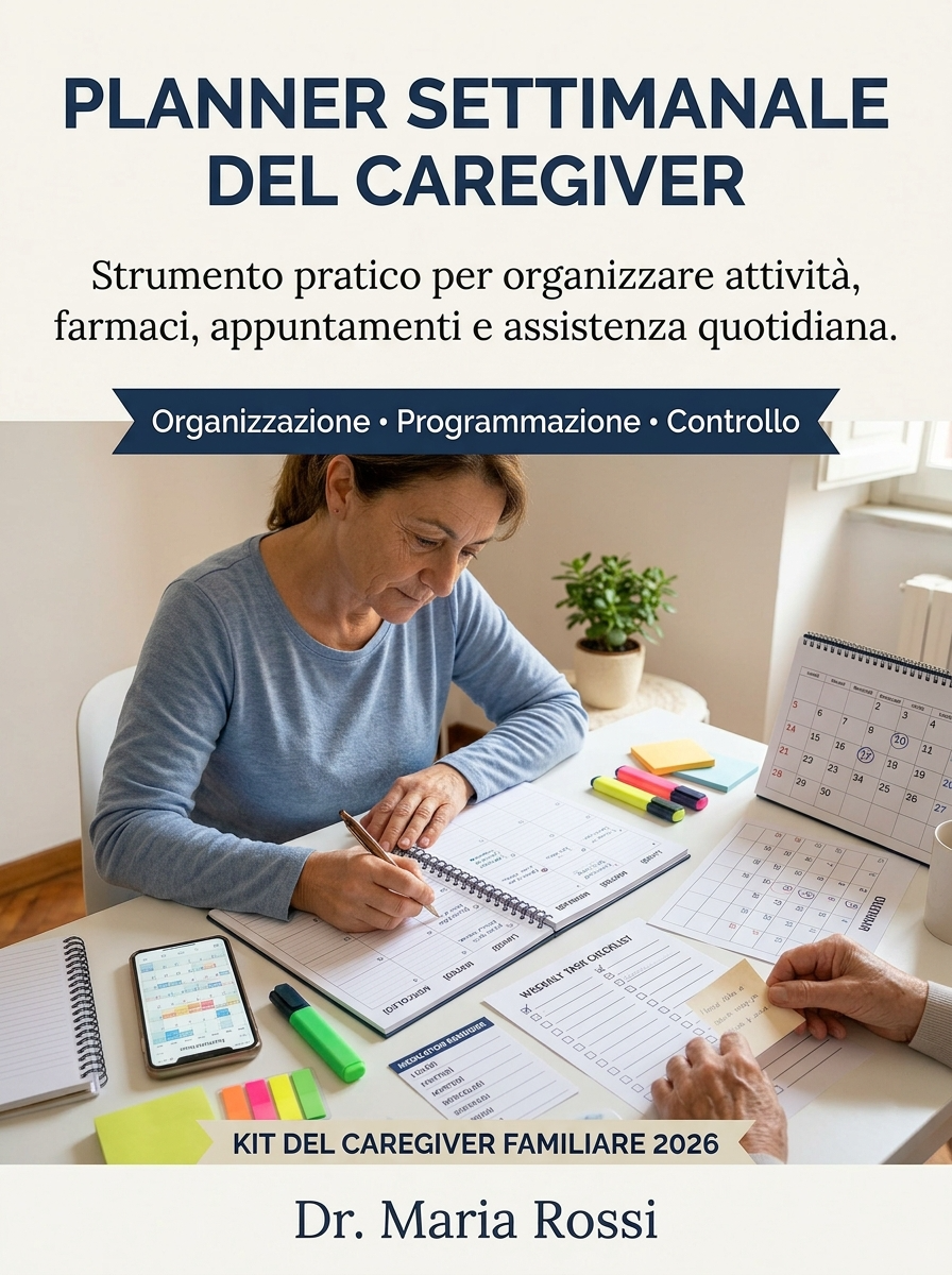 Cover Planner Settimanale del Caregiver